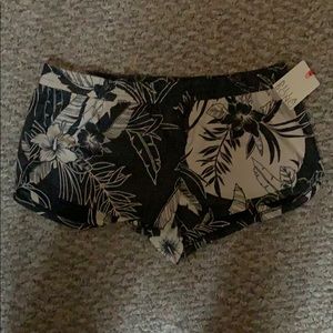 Grey and white billabong shorts